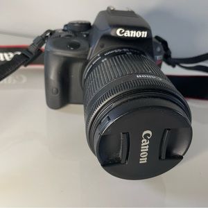 Cannon EOS rebel SL1 Digital SLR with 18-55mm lens.